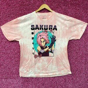 Ripple Junction X Naruto Shippuden Haruno Sakura Tie Dye Anime T-Shirt large